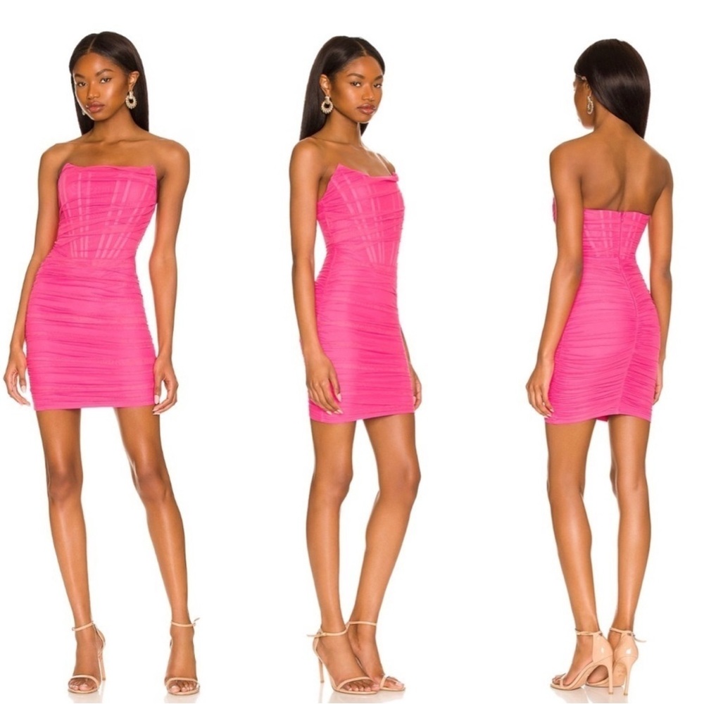 Superdown Revolve Superdown Sonya Bustier Mesh Dr… - image 1